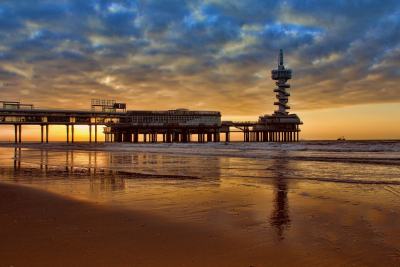 Pier at sunrise.